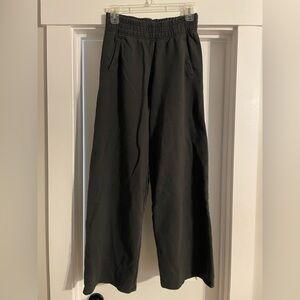 Aerie Offline Black Wide Leg Sweatpants